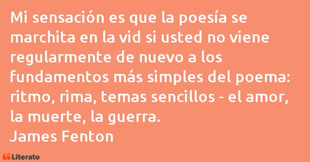 Frases de James Fenton