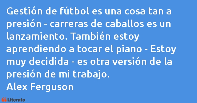 Frases de Alex Ferguson