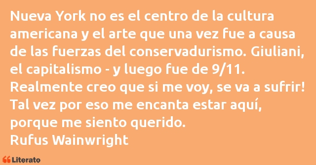 Frases de Rufus Wainwright