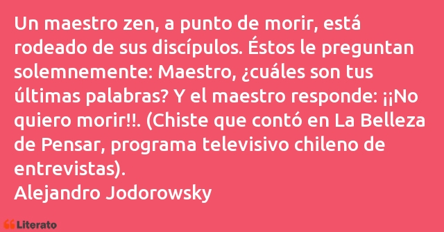 Frases de Alejandro Jodorowsky