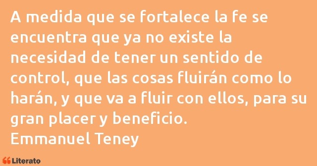 Frases de Emmanuel Teney