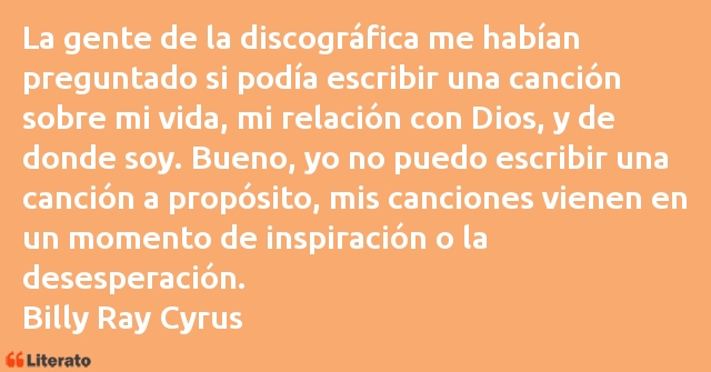 Frases de Billy Ray Cyrus