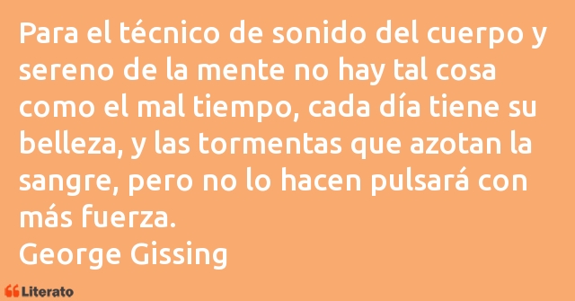 Frases de George Gissing