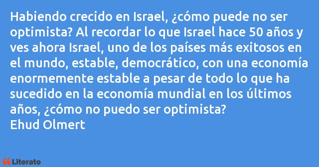 Frases de Ehud Olmert