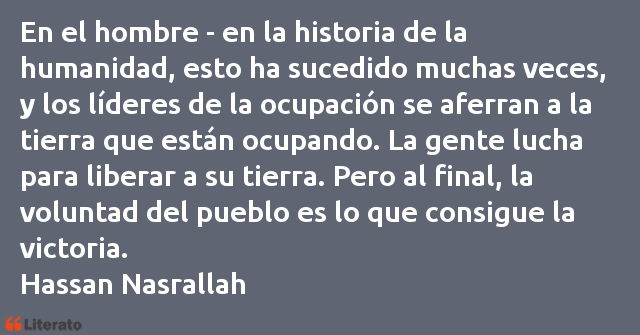 Frases de Hassan Nasrallah