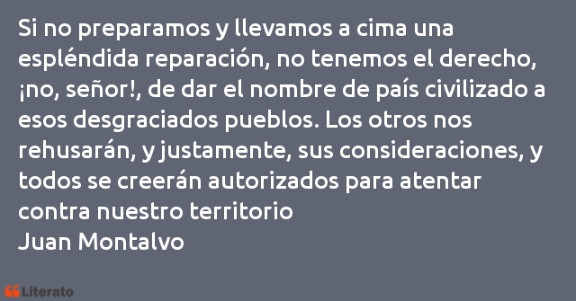 Frases de Juan Montalvo