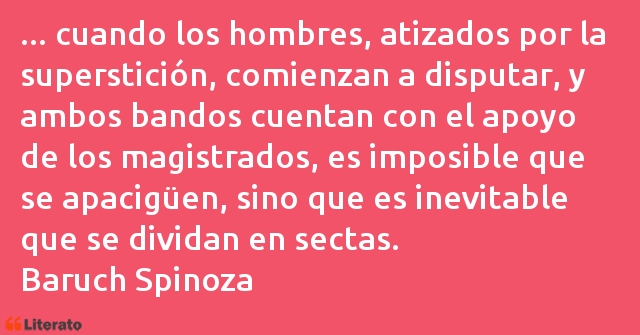 Frases de Baruch Spinoza