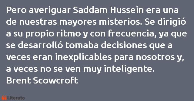 Frases de Brent Scowcroft