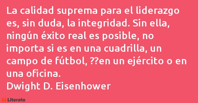 Frases de Dwight D. Eisenhower