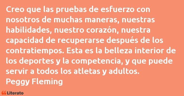 Frases de Peggy Fleming