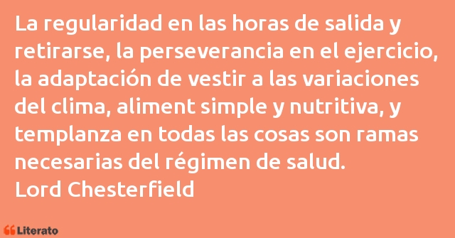 Frases de Lord Chesterfield