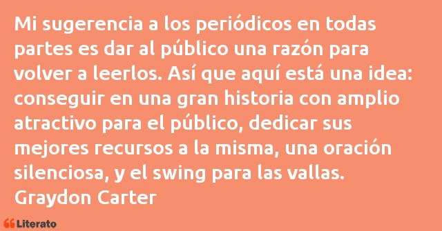 Frases de Graydon Carter