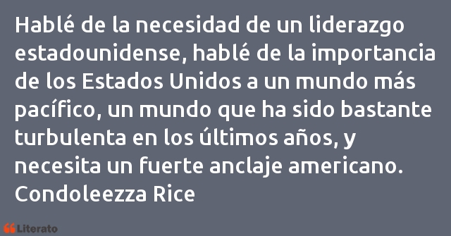 Frases de Condoleezza Rice