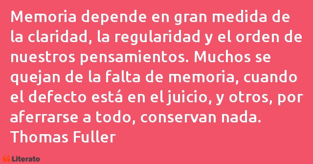 Frases de Thomas Fuller