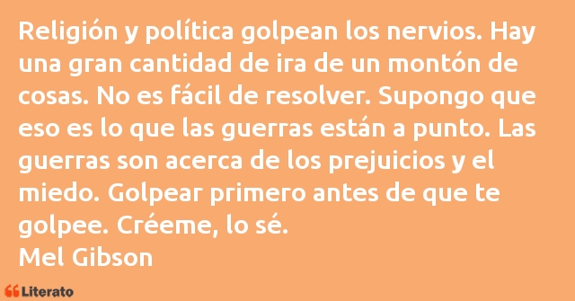 Frases de Mel Gibson