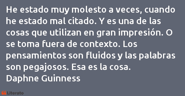 Frases de Daphne Guinness