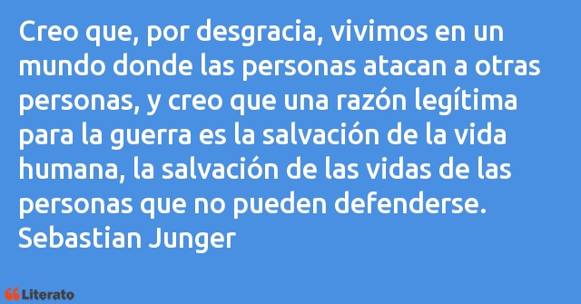 Frases de Sebastian Junger