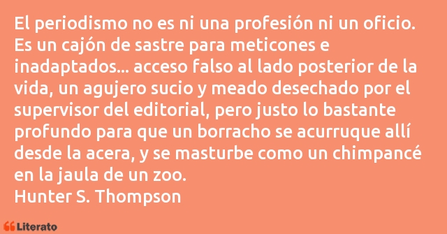 Frases de Hunter S. Thompson