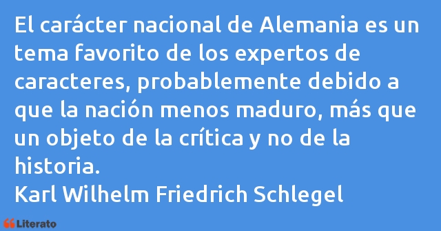 Frases de Friedrich Schlegel