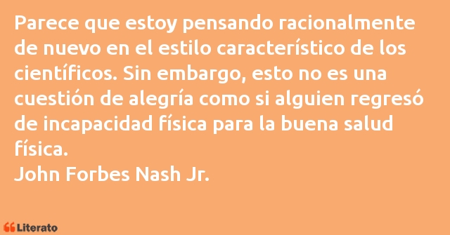 Frases de John Forbes Nash Jr.