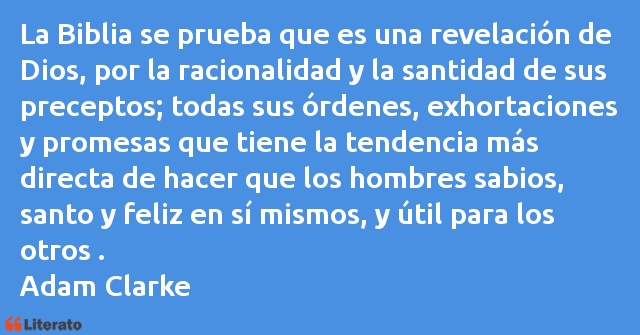 Frases de Adam Clarke