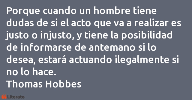 Frases de Thomas Hobbes