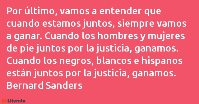 Frases de Bernard Sanders