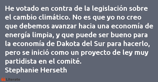 Frases de Stephanie Herseth