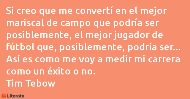 Frases de Tim Tebow