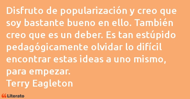 Frases de Terry Eagleton