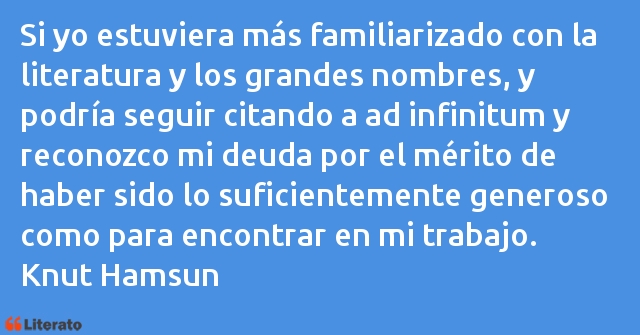 Frases de Knut Hamsun