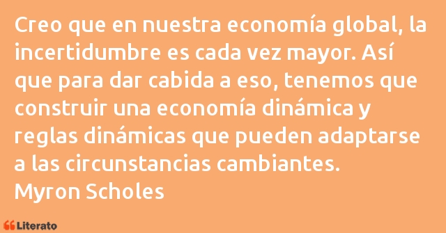 Frases de Myron Scholes