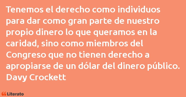 Frases de Davy Crockett