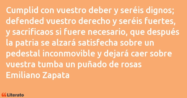 Frases de Emiliano Zapata