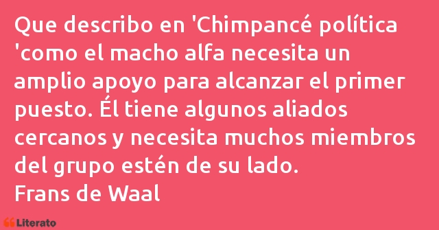 Frases de Frans de Waal