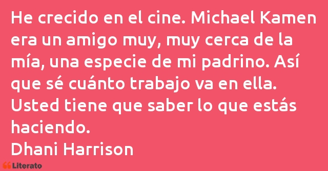 Frases de Dhani Harrison