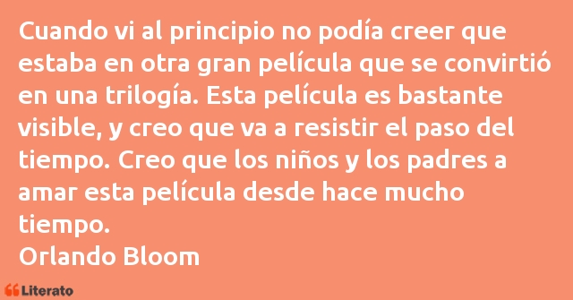 Frases de Orlando Bloom