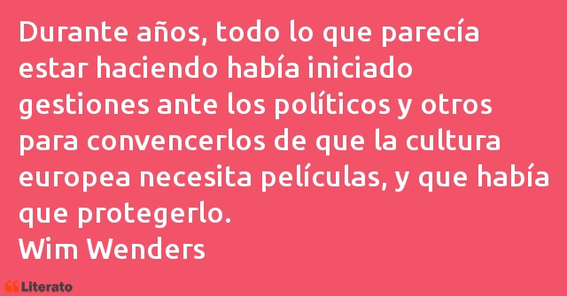 Frases de Wim Wenders