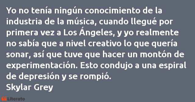 Frases de Skylar Grey