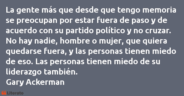 Frases de Gary Ackerman