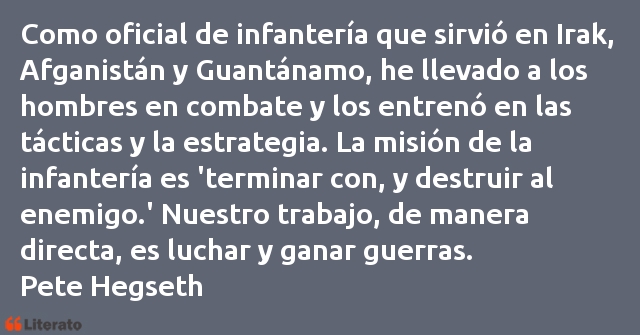 Frases de Pete Hegseth