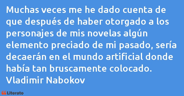 Frases de Vladimir Nabokov