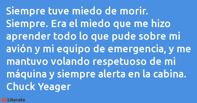 Frases de Chuck Yeager