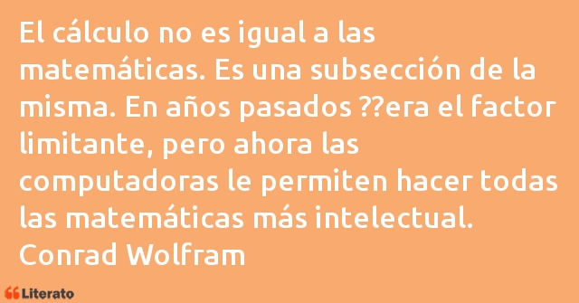 Frases de Conrad Wolfram