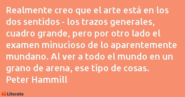 Frases de Peter Hammill