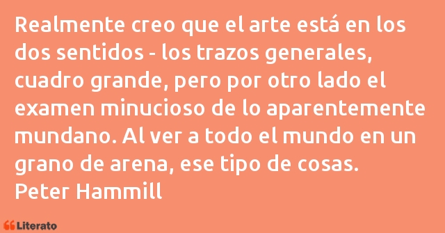 Frases de Peter Hammill