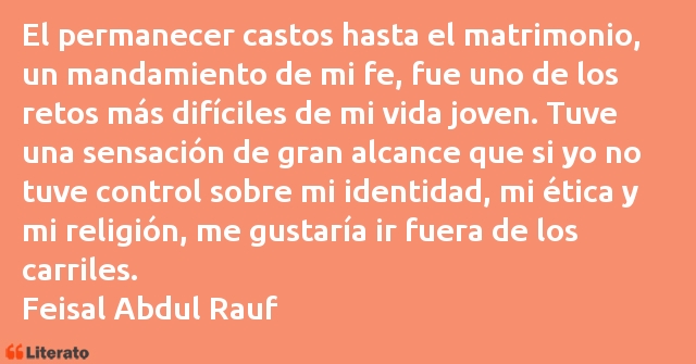 Frases de Feisal Abdul Rauf