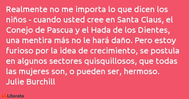 Frases de Julie Burchill