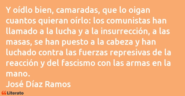 Frases de José Díaz Ramos