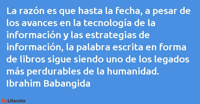 Frases de Ibrahim Babangida